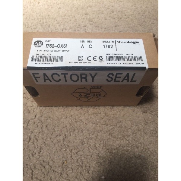 6 PT Isolated Relay Output Factory Sealed 1762-OX6I