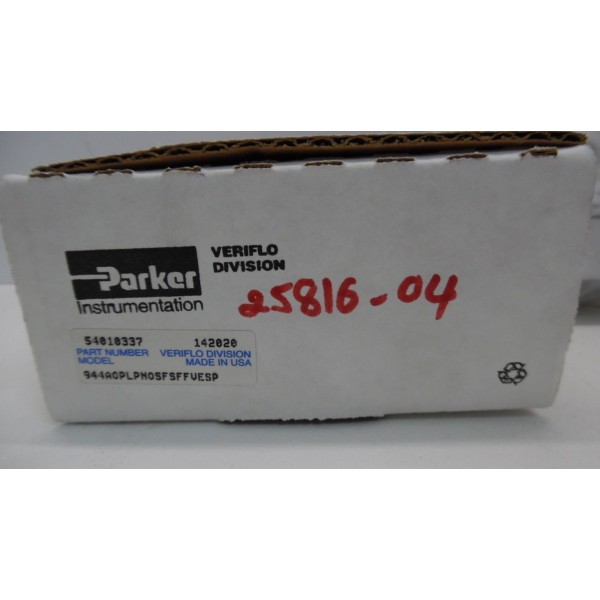 54010337 MODEL: 944A0PLPN0SFSFFVESP DIAPHRAGM VALVE