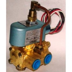 Skinner 1/2 3 Way NC Brass Solenoid Valve LP8RBM4150 120/60"