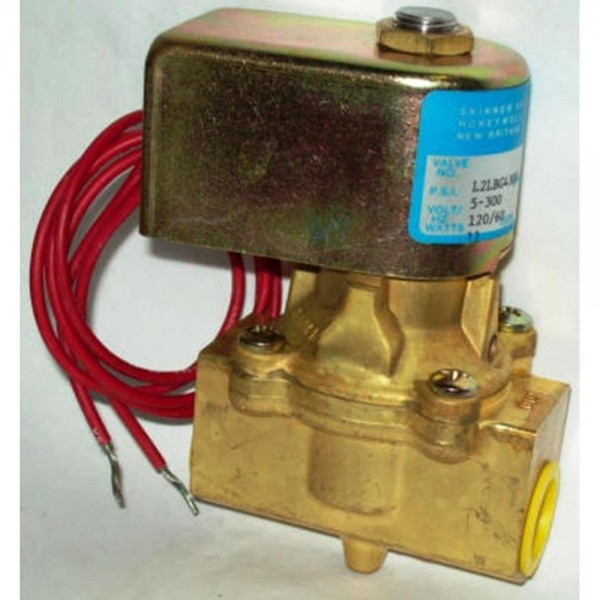 Skinner 1/2 2 Way NC Brass Solenoid Valve L2LBG4300 120/60"