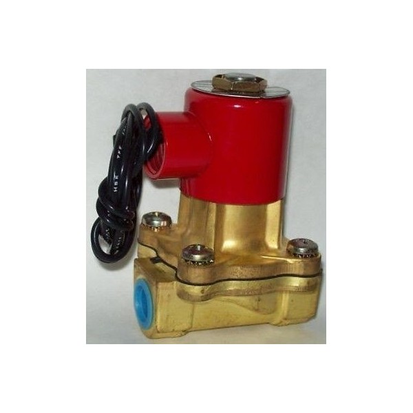 Skinner 3/8 2 Way NC Brass Solenoid Valve LE2HB3052 120/60"
