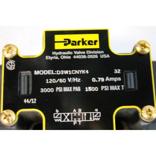 Solenoid valve 1500psi 0.79Amps 120V D3W1CNYK4