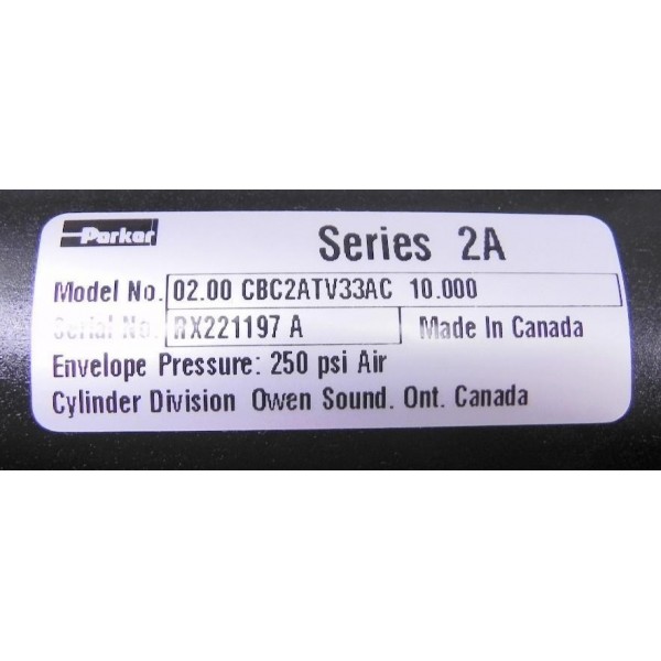 Pneumatic Cylinder 2.5 DIA X 17" CBC2ATV33AC"