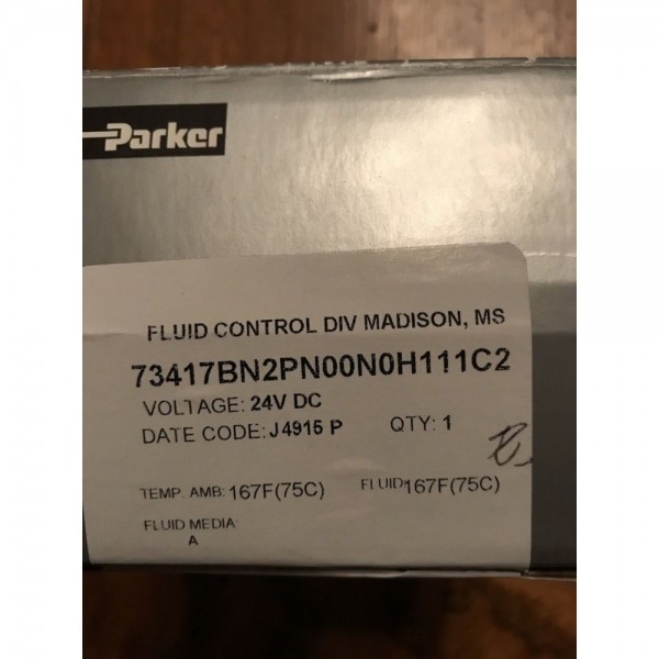 73417BN2PN00N0H111C2 Parker 24V DC, 4-Way,2 Position Brass Solenoid Valve