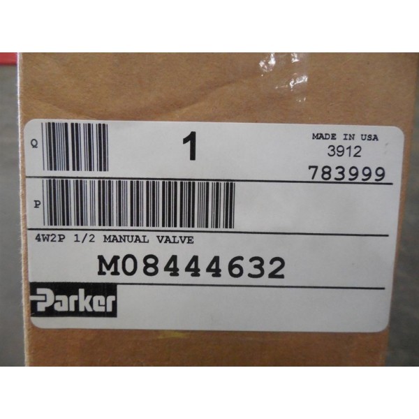 M08444632 Manual Valve 4W2P 1/2 215 PSIG