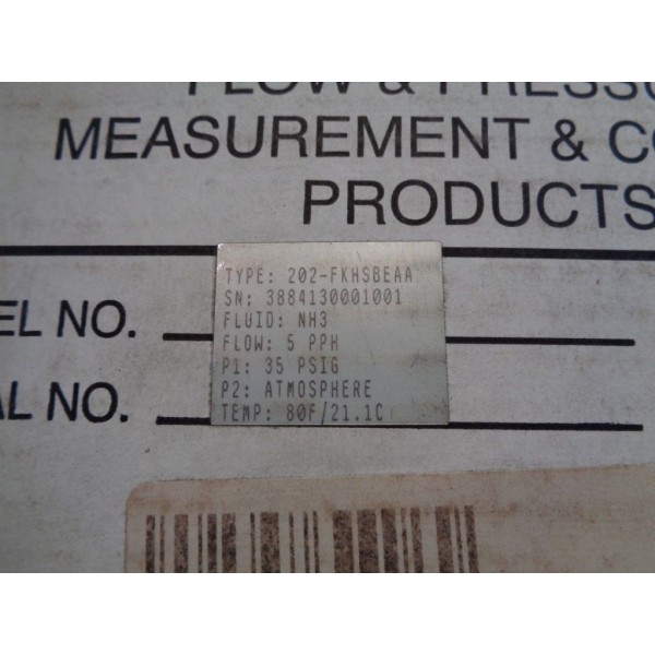 PORTER ANALOG GAS FLOW CONTROLLER, 202-FKHSBEAA