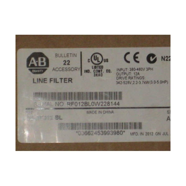 22-RF012-BL , LINE FILTER (E1)