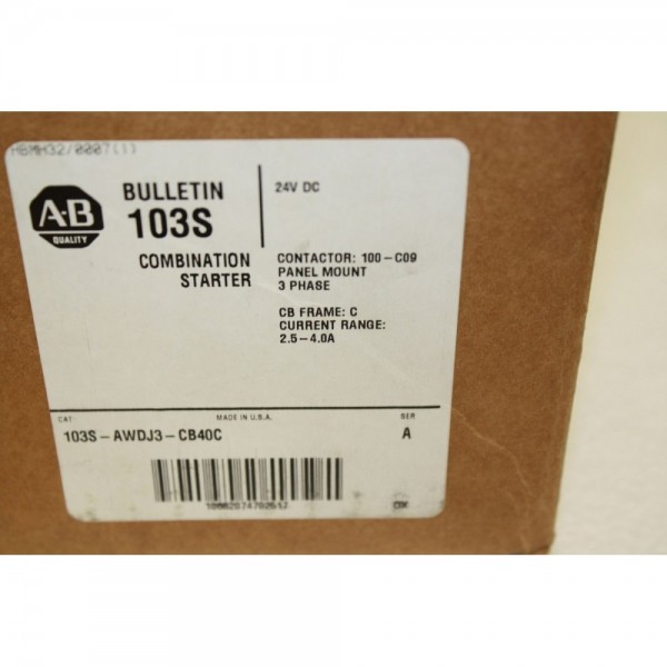 103S-AWDJ3-CB40C COMBINATION STARTER NEW