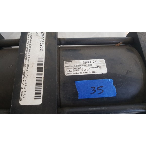 Series 2A 05.00 CDD2AU48C 7.000 250 Psi Air Pneumatic Cylinder