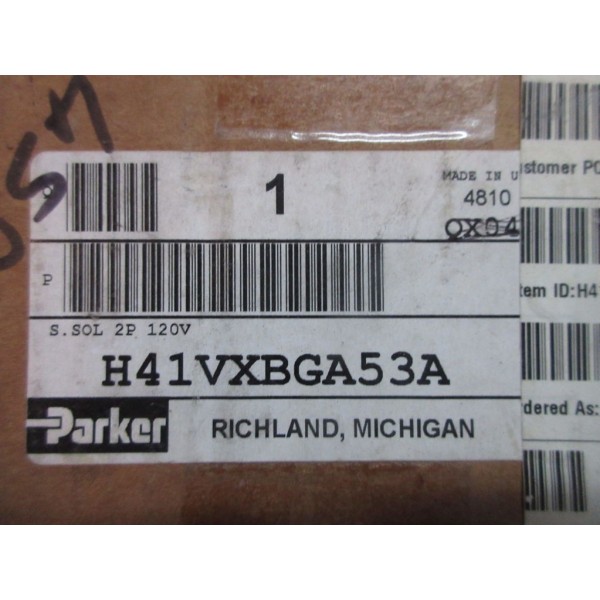 H41VXBGA53A Pneumatic D. Sol 2P Valve 145 PSI 2 Position 120V NIB