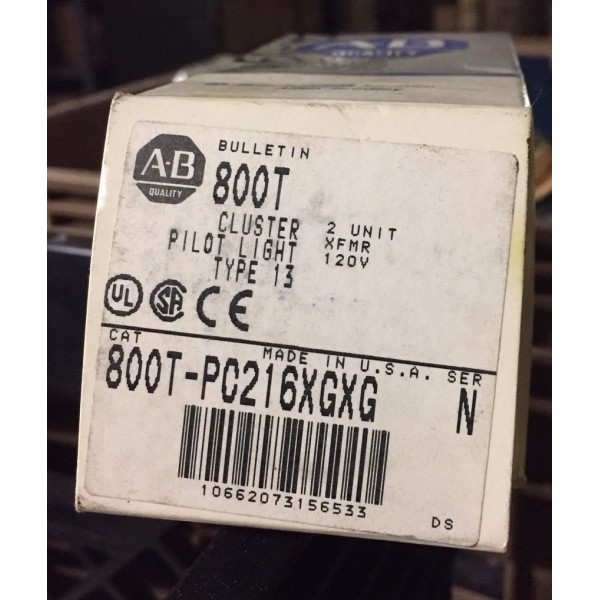 800T-PC216XGXG ALLEN BRADLEY 800TPC216XGXG Ser. N NEW