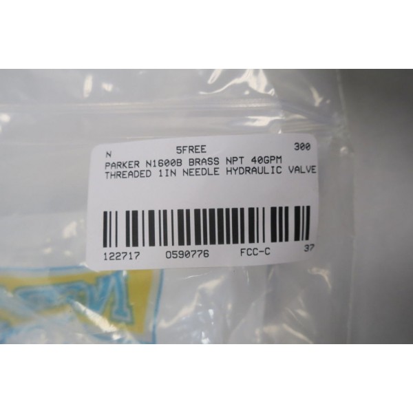 BRASS HYDRAULIC NEEDLE VALVE