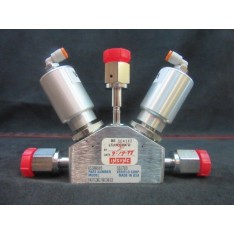 2-Valve Assy, 3 Female VCR Long--HIGH PURITY VALVE