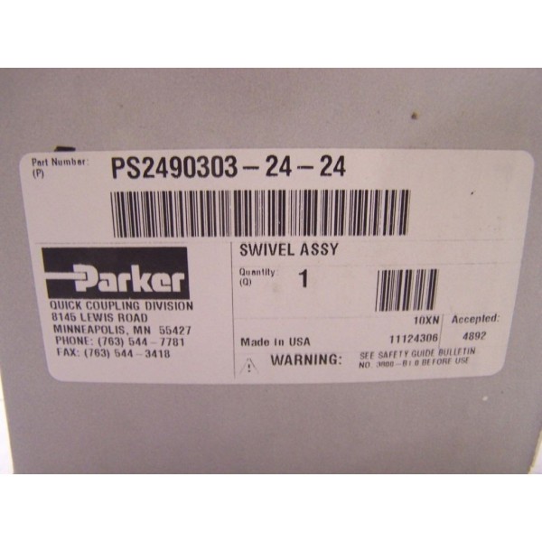 1-1/2 QUICK COUPLING SWIVEL ASSEMBLY"