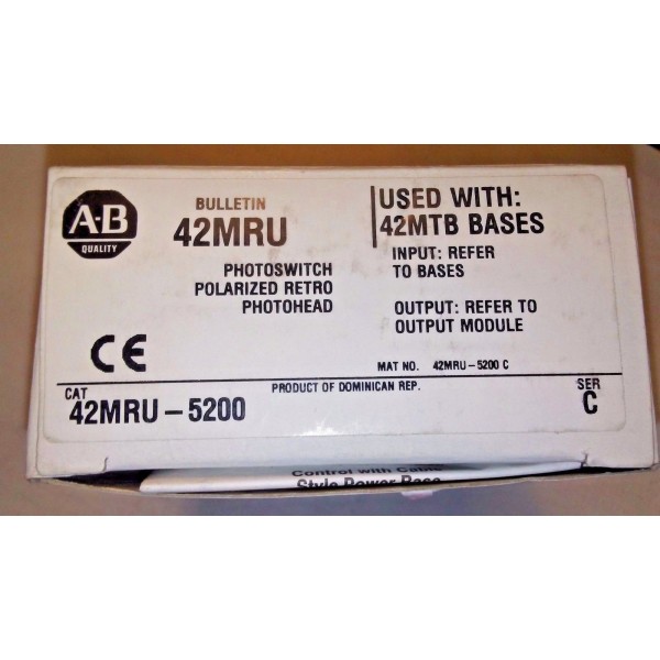42MRU SER C PHOTOSWITCH PHOTOHEAD 42MTB BASES