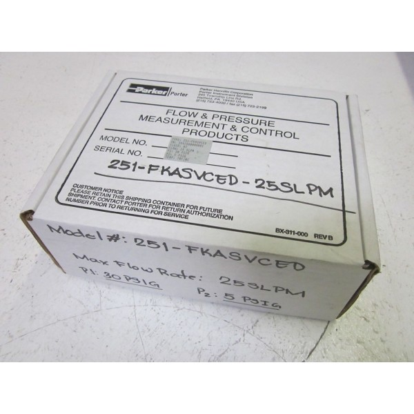 PORTER MASS FLOW CONTROLLER 30PSIG