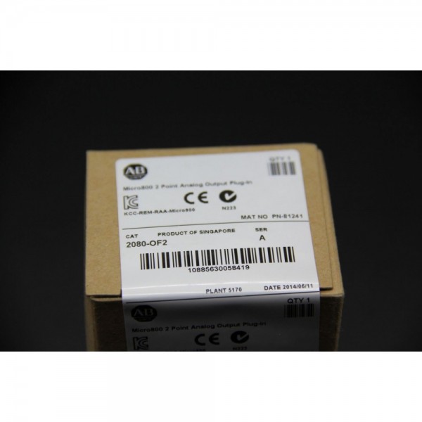 Micro800 2 Point Analog Output Plug-in 2080-OF2