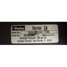 250 PSI 11 STROKE AIR PNEUMATIC CYLINDER"