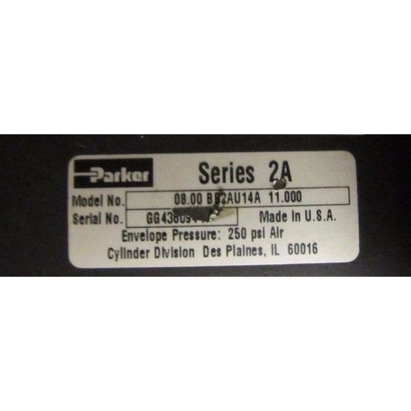 250 PSI 11 STROKE AIR PNEUMATIC CYLINDER"