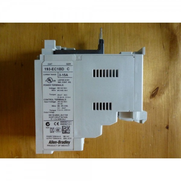 193-EC1BD E3 OVERLOAD RELAY 3-15A