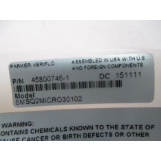 45800745-1, SMSQ2MICRO30102, Regulator Valve. 415977