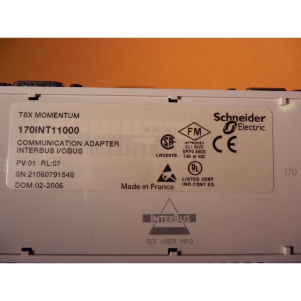 TSZ MOMENTUM COMM. ADAPTER INTERBUS I/OBUS 170INT11000 NNB