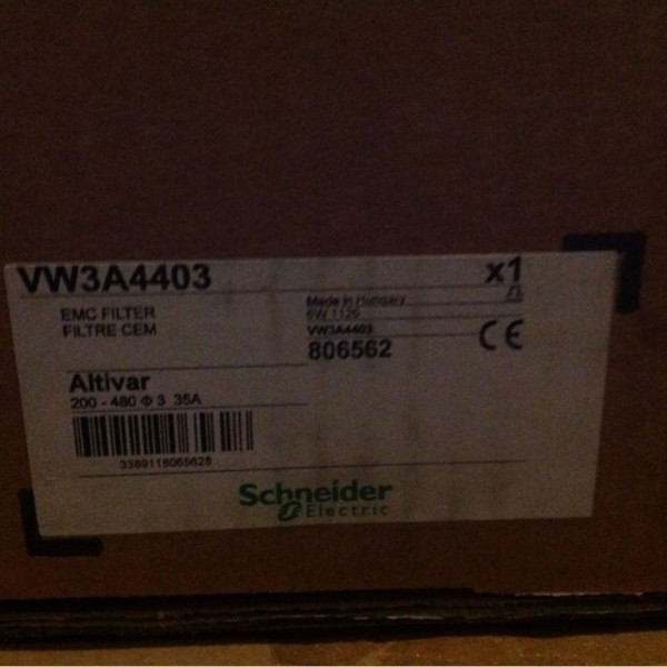 VW3A4403 Schneider Altivar additional EMC footprint filter S4 3-phase 35A
