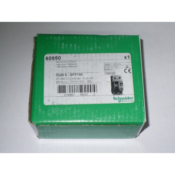 Ground Fault Protector, 2P, 25A, 120-240VAC, GFP100
