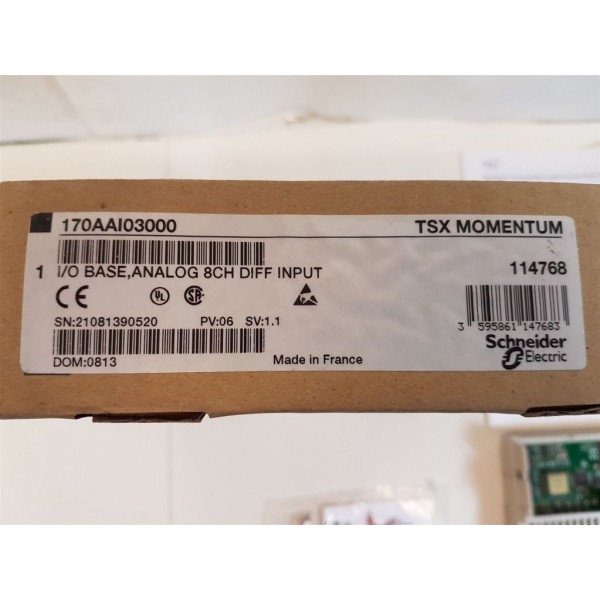 I/O Base Analog 8-ch Diff Input TSX Momentum