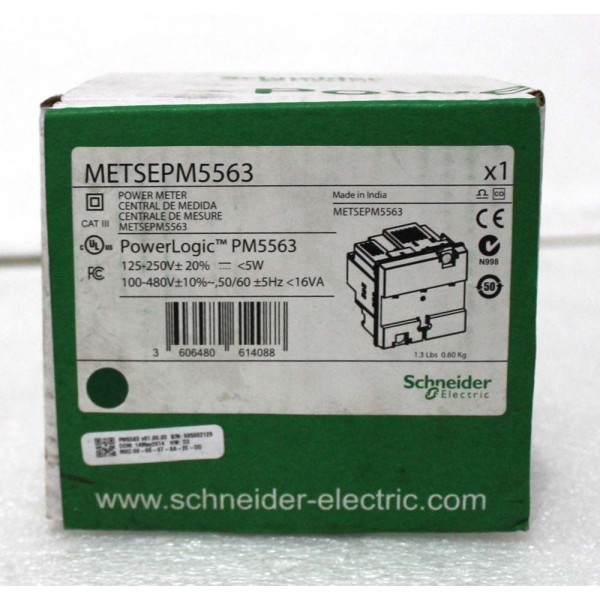 POWERLOGIC PM5500 POWER METER PM5563 100-480 VAC