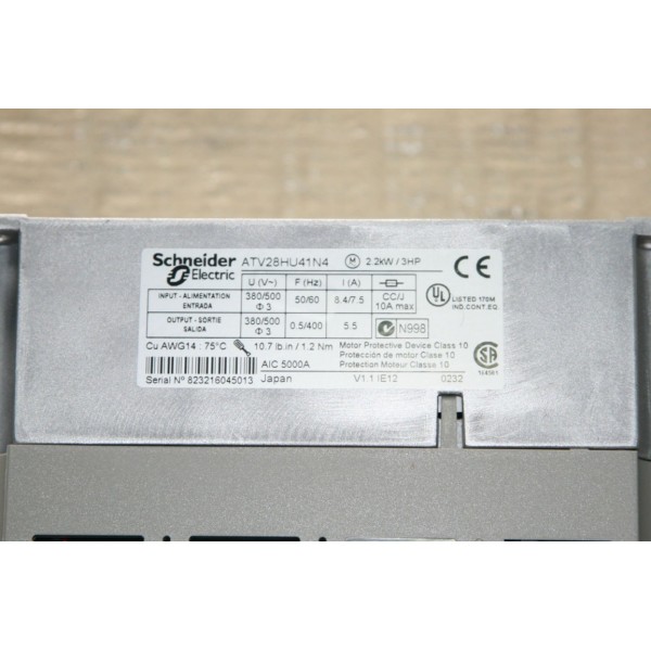 Altivar 28 HU41N4 2.2Kw 3HP Variable Speed Drive
