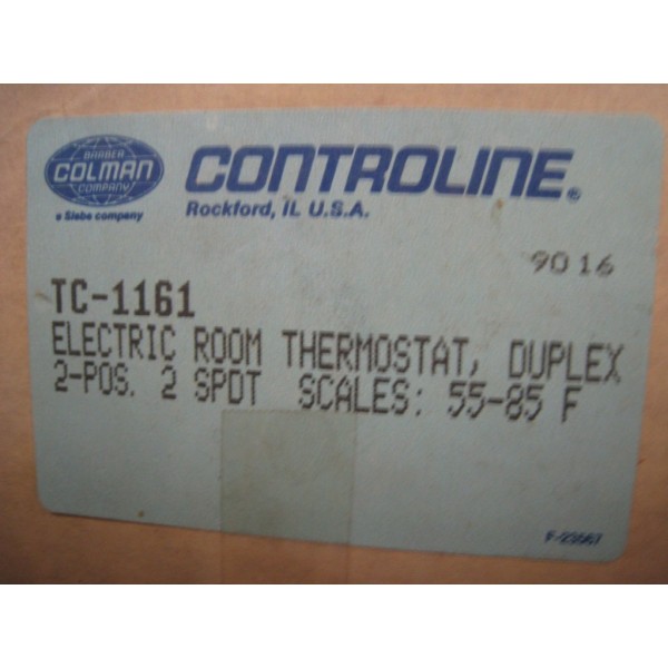 Electric Room Thermostat Duplex 2-Pos 2 SPDT