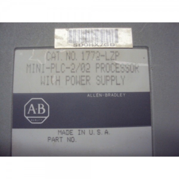 SER. D PROCESSOR NEW FS 1772LZP