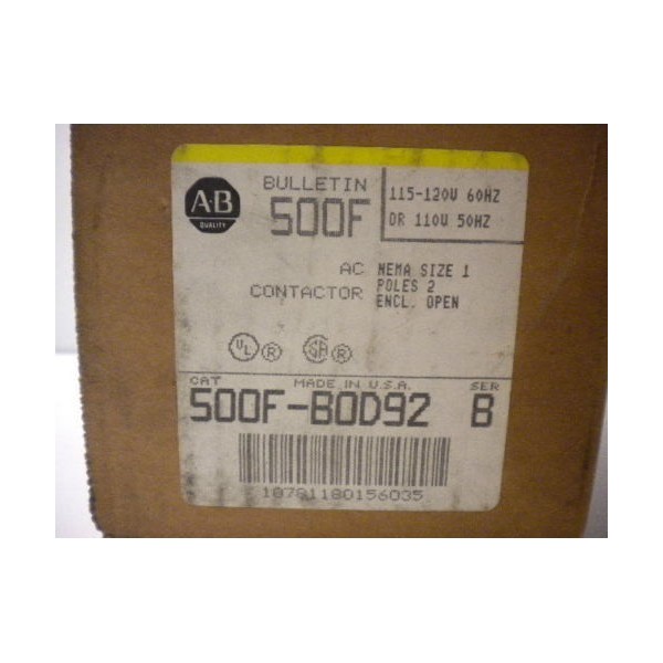500F-BOD92 CONTACTOR NEW 500FBOD92
