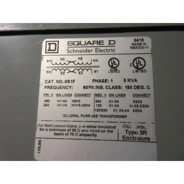 5KVA 1Phase General Purpose Transformer