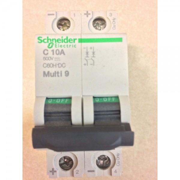MGN61528 Schneider Electric 2P IEC Supplementary Protector 10A 500VDC