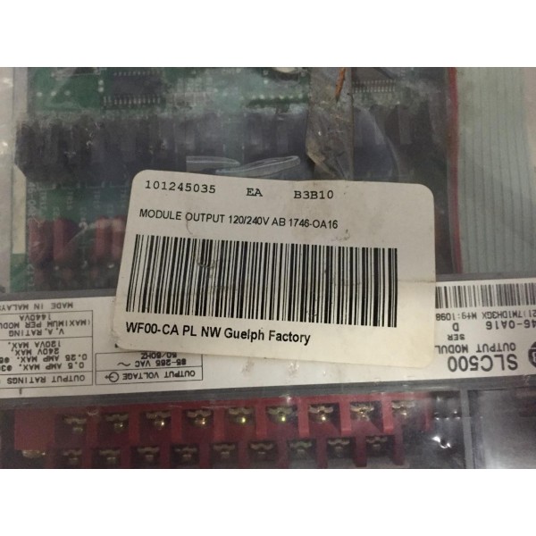1746-OA16 SER: D SLC 500 PLC OUTPUT MODULE