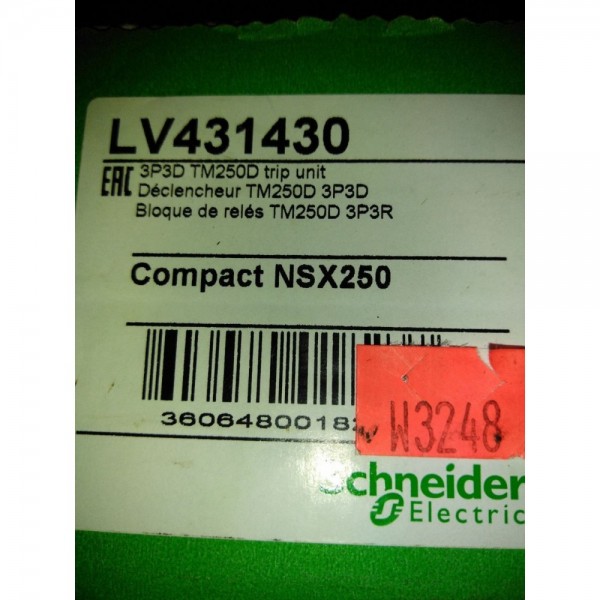 NSX250 TM 250D 3P 250A SCHNEIDER LV431430