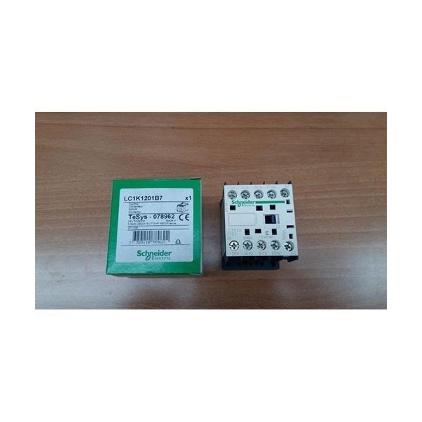 LC1K1201B7 TeSys LC1 3 Pole NO REVERSING Contactor12 A 24 VAC Coil