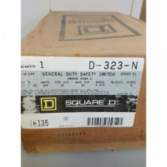 Square D by Schneider Electric D323N 100-Amp 240-Volt 3-Pole Fusible Indoor