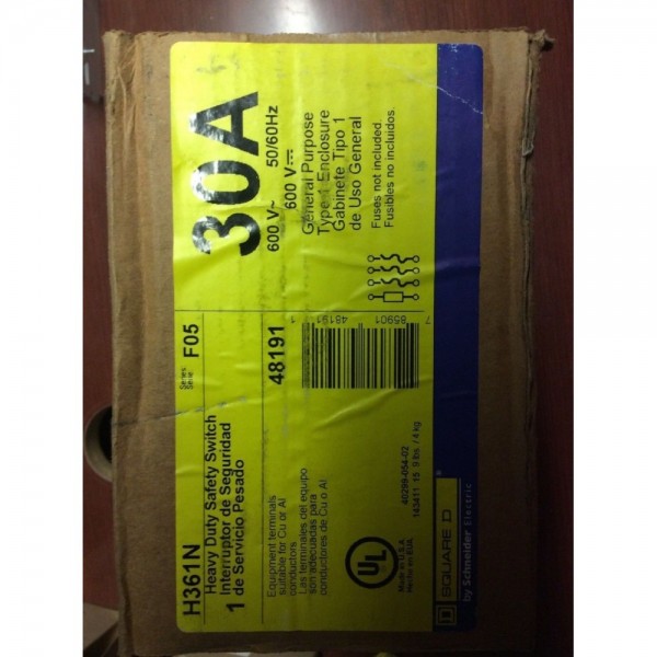 H361N, Square D / Schneider Electric, Safety Switches