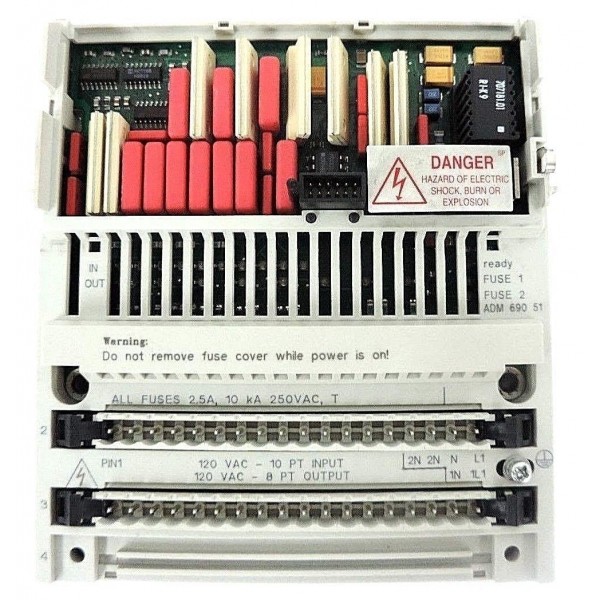 NIB SCHNEIDER ELECTRIC 170-ADM-690-51 I/O BASE 120VAC, 10PT IN / 8PT OUT, PV:01