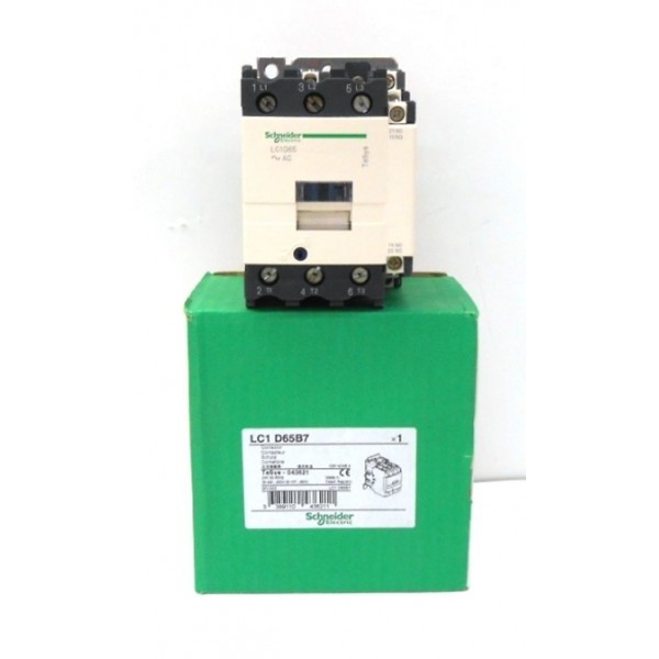 SCHNEIDER ELECTRIC CONTACTOR, LC1 D65B7, 24 VAC, 50-60HZ