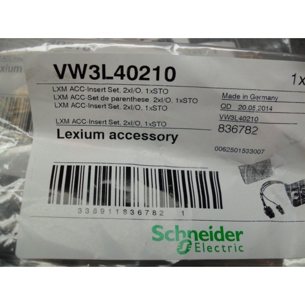 Schneider Electric VW3L40210 INSERT SET, 2XI/O, 1XSTO New Free Ship 836782