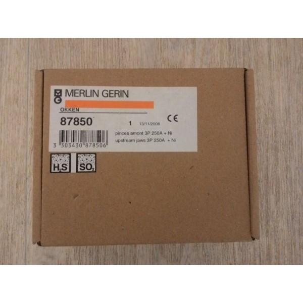 Merlin Gerin/Schneider Electric Okken Polyfast upstream jaws 3P 250A+Ni. 87850