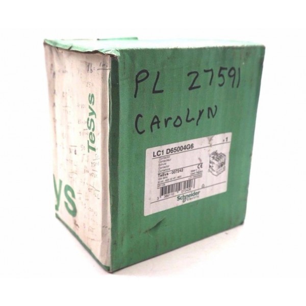 NEW SCHNEIDER ELECTRIC LC1-D65004G6 CONTACTOR LC1D65004G6
