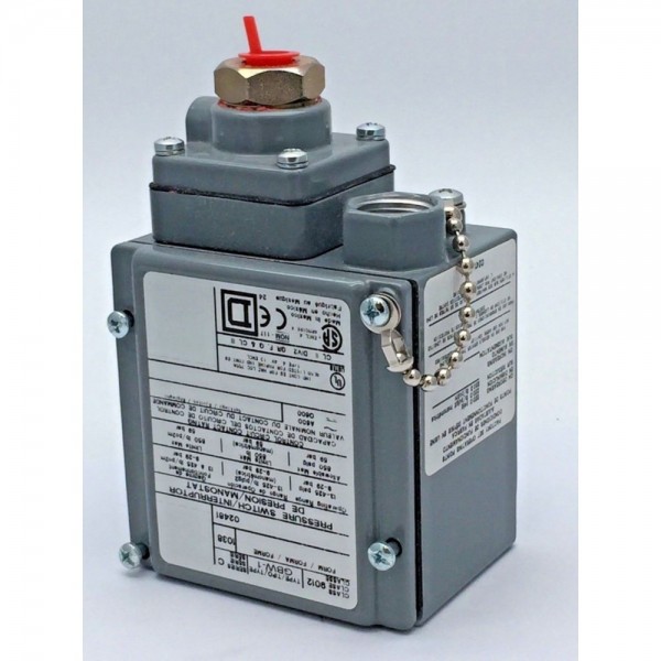 Schneider Telemecanique 9012 GBW-1 Square D Pressure Switch 480VAC 10AMP G
