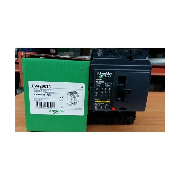 SCHNEIDER LV429014 NSX100B 25KA 3P WITHOUT SHUNT