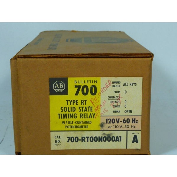 Solid State Timing Relay 700-RT00N000A1 A