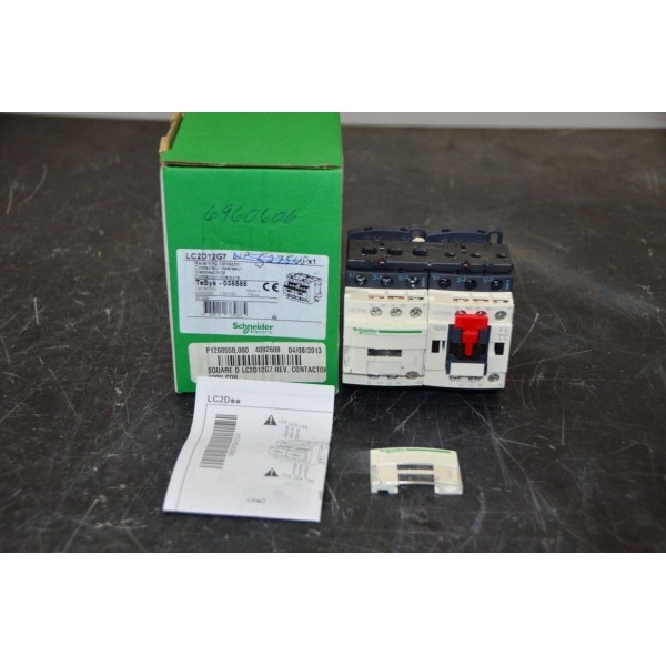 Schneider Electric LC2D12G7 Reversing Contactor TeSys LC2 3 Pole 12A 10HP